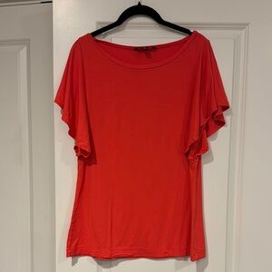 Banana Republic Stretch Chic orange/red Blouse size L